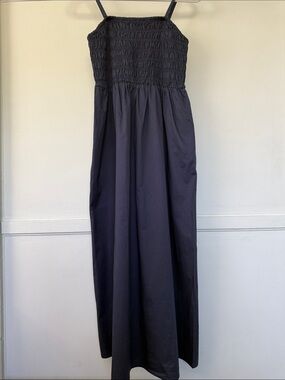 Old Navy Black Smocked Maxi Dress